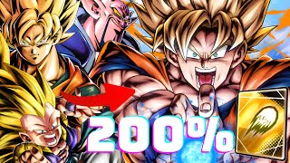 WHAT 200 BASE BLAST ATTACK F2P SUPER SAIYAN GOKU LOOKS LIKEE  DRAGON BALL LEGENDS PVP [upl. by Alten]