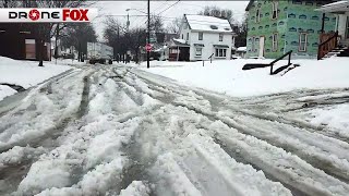 Akron side streets not plowed [upl. by Cybil191]