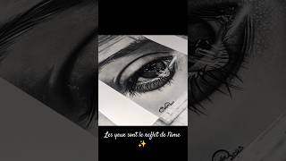 Dessiner un oeil 👀 Les yeux sont le reflet de lâme ✨ yeux art drawing draw sketch [upl. by Chally]