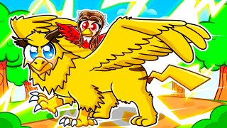 Playing As A PROTECTIVE POKEMON BIRD In Roblox Feather Family [upl. by Haiacim]