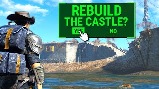 Rebuilding The Castle in Fallout 4 Survival Mode [upl. by Elimaj]