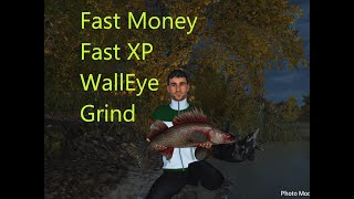 EPIC Fishing Planet Emerald Lake XP amp Money Speedrun Walleye Hunt 816 [upl. by Leahsim]