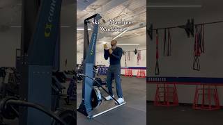 Ski Machine🎿 Workout  A great way to Burn Fat 🔥 fitness personaltrainer gym workout exercise [upl. by Raffo134]