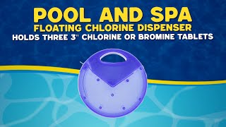 US Pool Supply  Pool amp Spa Floating Chlorine Dispenser [upl. by Kassaraba196]