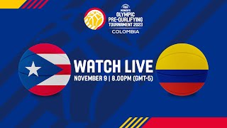 PUR v COL  Full Basketball Game  FIBA Women’s Olympic PreQualifying Tournament Colombia 2023 [upl. by Roose]