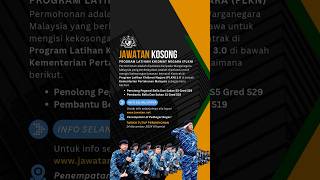 Jawatan Kosong PLKN 30 Tarikh tutup 14 November 2024 Info selanjutnya layari wwwjawatannet [upl. by Greenebaum488]