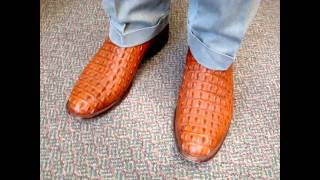 Cognac Nile Crocodile Boots [upl. by Htezzil]