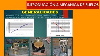 INTRODUCCIÓN  MECÁNICA DE SUELOS  CLASE1 [upl. by Zipah]