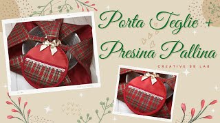 Porta teglie  presina di Natale 🎄🎅 Regali fai da te  Cucito creativo facile [upl. by Nosidam]