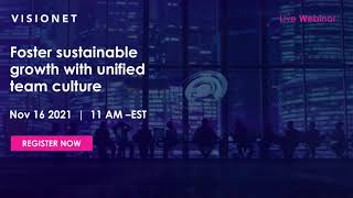 Foster sustainable growth with unified team culture Live Webinar [upl. by Notslah]