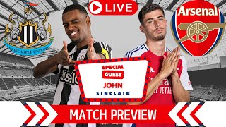 NEWCASTLE VS ARSENAL PREVIEW PREMIER LEAGUE johnsinclairtv7306 [upl. by Eecats682]