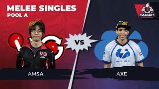 aMSa vs Axe  Melee Singles Pool B  Smash Summit 6 [upl. by Acirretahs]