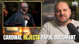 Cardinal Sarah REJECTS Papal Document on SameSex Blessings [upl. by Lyret]