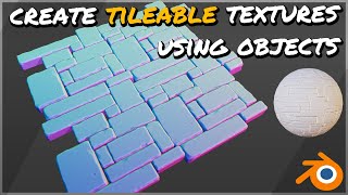 Create seamless TILEABLE textures using objects amp sculpting in Blender 40 [upl. by Lonnie]