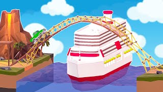 We built this bridge using trigonometry Poly Bridge 2 [upl. by Valenka]