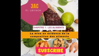 la mise en évidence de la composition des aliments 3AC الكشف عن مكونات الاغذية السنة الثالثة اعدادي [upl. by Callean]