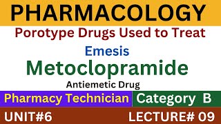 Metoclopramide Mechanism of Action  Pharmacology  Pharmacy Technician [upl. by Ahseik]