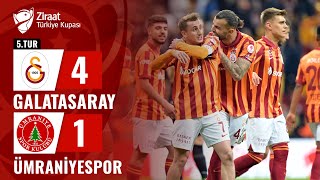 Galatasaray 41 Ümraniyespor MAÇ ÖZETİ Ziraat Türkiye Kupası 5 Tur  18012024 [upl. by Adilen]