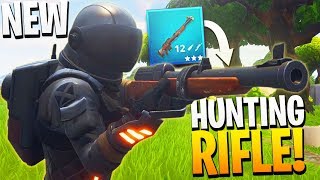 NEW Hunting Rifle Gameplay  PS4 Fortnite NEW GUN Gameplay [upl. by Tracey]