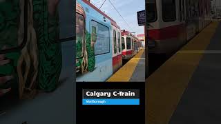 Watch Calgarys Ctrain Glide Into Marlborough Station [upl. by Eiramanad]