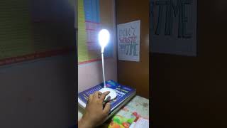 Table lamp for studyRechargeable Table Lamp 🔥 rpfconstable2024 rpfsi motivation study ssccgl [upl. by Bettine]