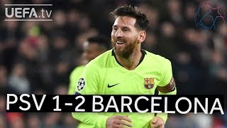 PSV 12 BARCELONA UCL HIGHLIGHTS [upl. by Eirrol]