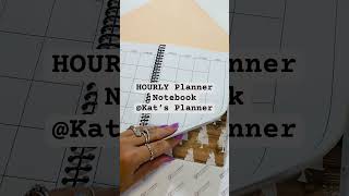 HOURLY Planner Notebook katsplannerbycatianalugo4985 hourlyplanner handmade smallbusiness [upl. by Florenza]