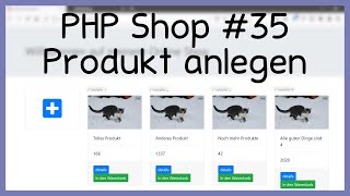 Fontawesome lokal im Projekt installieren und Produkt anlegen  PHP Online Shop tutorial  Part 35 [upl. by Nylhtac]