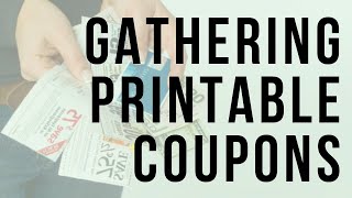 Real Extreme Couponing Gathering Printable Coupons [upl. by Graaf863]