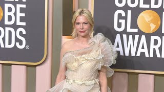 Michelle Williams 2023 Golden Globes Arrivals [upl. by Sirrot]