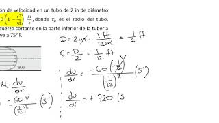 Propiedades de los fluidos  Viscosidad ejercicio 2 [upl. by Wenda]