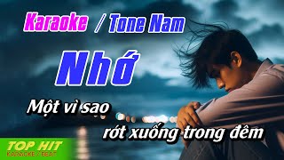 Nhớ Mỹ Tâm Karaoke Tone Nam  Nhạc Sống Dễ Hát TOP HIT KARAOKE [upl. by Calhoun]