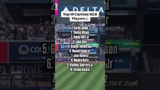 Top 10 Current MLB Players ⚾️ aaronjudge shoheiohtani dodgers yankees mlb [upl. by Noseyt]