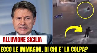 SCONVOLGENTE ALLUVIONE IN SICILIA ECCO LE IMM4GINI DI UN SALVATAGGIO INCREDIBILE [upl. by Inahteb]