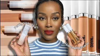 New Fenty Eaze Drop Skin Tint Stick amp Makeup by Mario Surreal Skin Concealer Review [upl. by Aikit193]