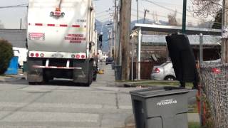 Garbage Pick Up On OUR Side In Alley Way Part 1 [upl. by Tay844]