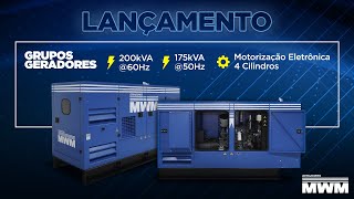 Lançamento  Grupos Geradores MWM  ⚡️200kVA60Hz e ⚡️175kVA50Hz [upl. by Melodie157]