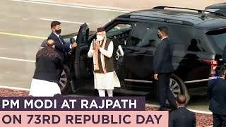 PM Modi at Rajpath on 73rd Republic Day [upl. by Nage]