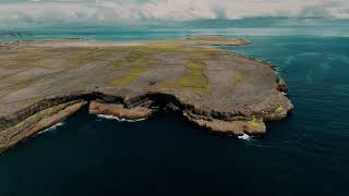 The breathtaking landscape of Inishmore island above the water [upl. by Clevey]