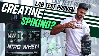 MAXENER WELLNESS NITRO WHEY PROTEIN WITH CREATINE  LAB TEST REPORT  review wheyprotein gym [upl. by Alisan]