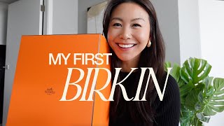 HERMES BIRKIN UNBOXING  how i got it retail review specs mod shots of my 1st B30 dream bag [upl. by Liatris945]