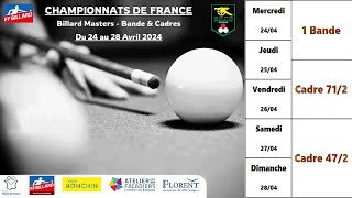 Championnat de France Masters  1 bande  Billard 1  Phases finales [upl. by Ramilahs]