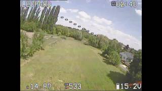 HGLRC F4 FLAME Race Spec Betaflight OSD GEPRC GEP LX Leopard LX5 first run [upl. by Ataynek3]