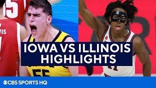 Iowa vs Illinois Basketball FULL HIGHLIGHTS BIG 10 SEMIFINAL  CBS Sports HQ [upl. by Calley1]