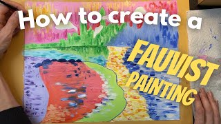 Fauvism Painting Tutorial  André Derain [upl. by Desiree]