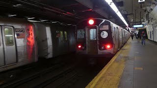 IND 8th Ave Line R46 amp R179 A Trains at 181st StFort Washington Ave PM Rush Hour [upl. by Tareyn212]