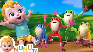 Five Little Speckled Frogs  More Kids Songs  NuNu Tv Nursery Rhymes [upl. by Balling374]