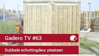 63 dubbele schuttingdeur plaatsen [upl. by Lellih]