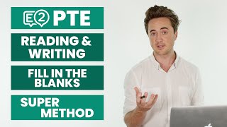 PTE Reading amp Writing Fill in the Blanks  SUPER METHOD [upl. by Nonnahc]