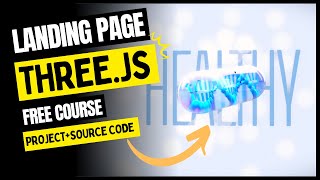 Project  Source code  Part 1  Beautiful Landing Page with React Fiber amp Threejs Free Course [upl. by Chaille]
